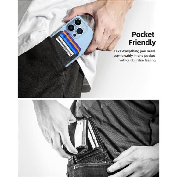 Upgraded for Magsafe Wallet,Strongest Magnetic Wallet, for iPhone Wallet Magsafe - Picture 5 of 7